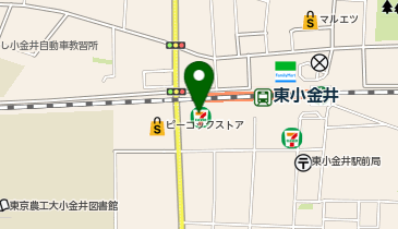 ChargeSPOT セブン-イレブン 小金井東町4丁目店の地図画像