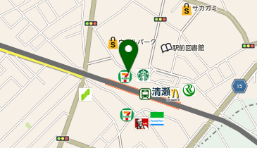 ChargeSPOT セブン-イレブン 清瀬駅北口店の地図画像