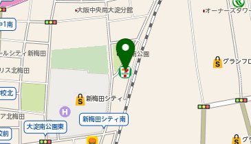 ChargeSPOT セブン-イレブン 梅田スカイビル東店の地図画像