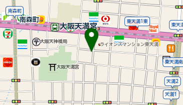 ChargeSPOT セブン-イレブン 大阪東天満1丁目店の地図画像