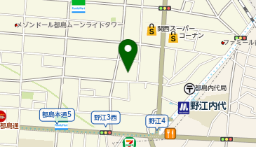 ChargeSPOT セブン-イレブン 大阪内代店の地図画像