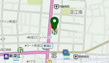 ChargeSPOT セブン-イレブン 大阪深江南2丁目店の地図画像