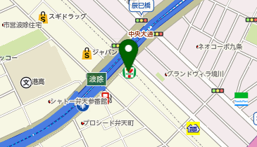 ChargeSPOT セブン-イレブン 大阪市岡元町1丁目店の地図画像