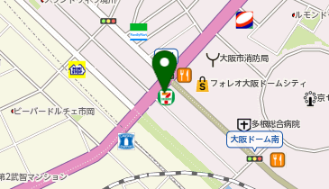 CHARGESPOT(チャージスポット)セブン-イレブン 大阪境川1丁目店の地図画像