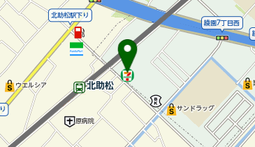 ChargeSPOT セブン-イレブン 北助松駅前店の地図画像