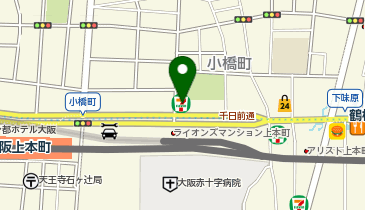 ChargeSPOT セブン-イレブン 大阪小橋町店の地図画像