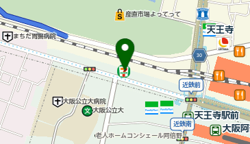 ChargeSPOT セブン-イレブン あべの天王寺駅西店の地図画像