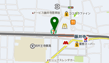 ChargeSPOT セブン-イレブン 藤井寺岡2丁目店の地図画像