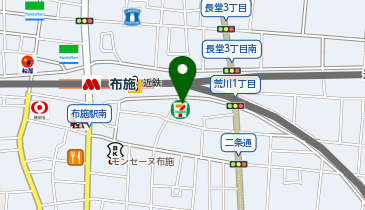 ChargeSPOT セブン-イレブン 近鉄布施駅南店の地図画像
