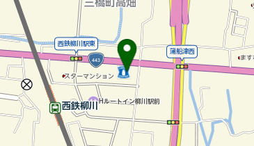 ChargeSPOT ローソン 柳川駅東店の地図画像
