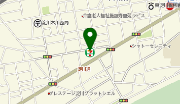 ChargeSPOT セブン-イレブン 大阪木川西淀川通店の地図画像