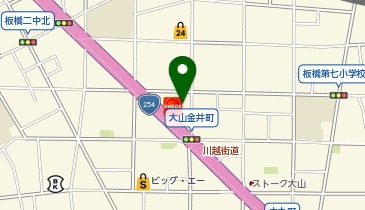 ChargeSPOT セブン-イレブン 板橋大山店の地図画像
