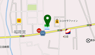 CHARGESPOT(チャージスポット)ファミリーマート 喜多方稲荷橋通り店の地図画像