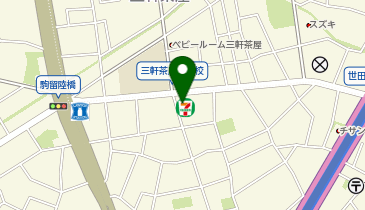 ChargeSPOT セブン-イレブン 世田谷上馬2丁目店の地図画像