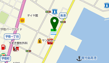 CHARGESPOT(チャージスポット)ファミリーマート 鹿児島南港店の地図画像