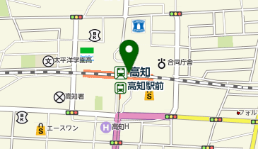 CHARGESPOT(チャージスポット)セブン-イレブン Kiosk高知駅店の地図画像