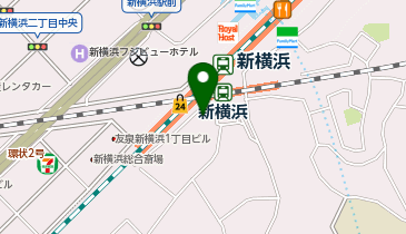 ChargeSPOT セブン-イレブン 新横浜駅南口店の地図画像