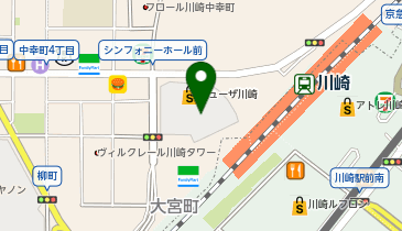 CHARGESPOT(チャージスポット)セブン-イレブン ミューザ川崎フロアツー店の地図画像