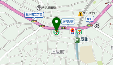 CHARGESPOT(チャージスポット)セブン-イレブン 横浜上反町店の地図画像