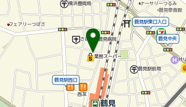 ChargeSPOT セブン-イレブン 横浜鶴見駅西店の地図画像