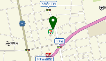ChargeSPOT セブン-イレブン 横浜下末吉4丁目店の地図画像