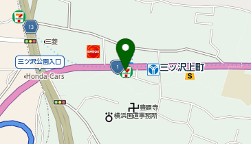 ChargeSPOT セブン-イレブン 横浜三ツ沢上町店の地図画像