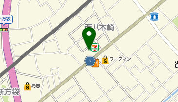 ChargeSPOT セブン-イレブン 春日部新方袋店の地図画像