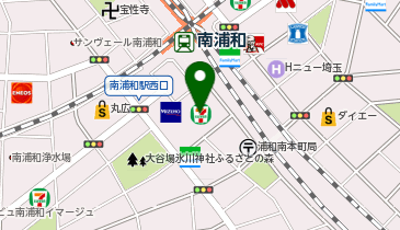 ChargeSPOT セブン-イレブン 南浦和駅西口店の地図画像