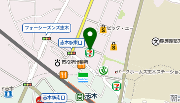 ChargeSPOT セブン-イレブン 志木駅東口店の地図画像