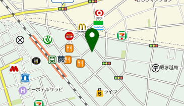 ChargeSPOT セブン-イレブン 蕨東口1番街店の地図画像