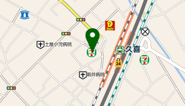 ChargeSPOT セブン-イレブン 久喜駅西口店の地図画像