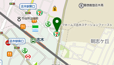 ChargeSPOT セブン-イレブン 慶応志木高校前店の地図画像