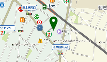 ChargeSPOT セブン-イレブン 志木駅南口店の地図画像