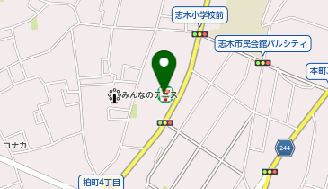 ChargeSPOT セブン-イレブン 志木柏町4丁目店の地図画像