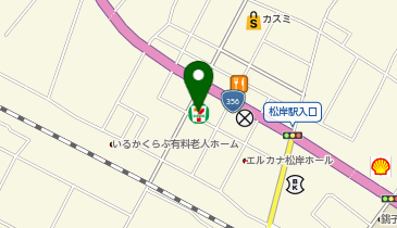ChargeSPOT セブン-イレブン 銚子松岸店の地図画像