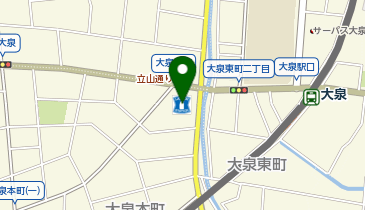 CHARGESPOT(チャージスポット)ローソン 富山大泉本町二丁目店の地図画像