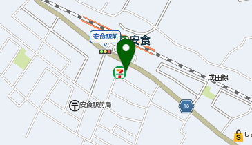 ChargeSPOT セブン-イレブン 栄安食駅前店の地図画像