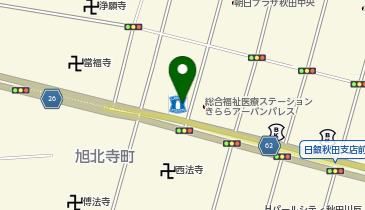 CHARGESPOT(チャージスポット)ローソン 秋田大町二丁目店の地図画像