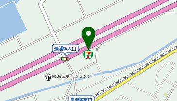 ChargeSPOT セブン-イレブン 袖ヶ浦長浦駅北口店の地図画像