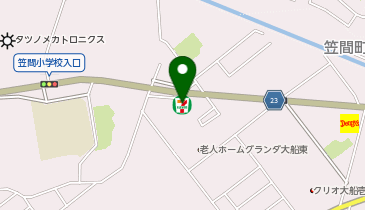 ChargeSPOT セブン-イレブン 横浜栄笠間3丁目店の地図画像