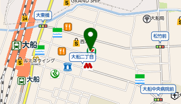ChargeSPOT セブン-イレブン 鎌倉大船2丁目店の地図画像