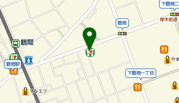 ChargeSPOT セブン-イレブン 大和鶴間駅東口店の地図画像