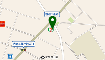 ChargeSPOT セブン-イレブン 綾瀬吉岡東店の地図画像