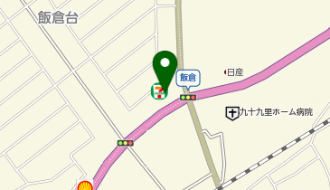 ChargeSPOT セブン-イレブン 八日市場飯倉店の地図画像