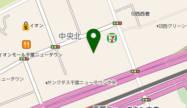 ChargeSPOT セブン-イレブン 印西中央北1丁目店の地図画像