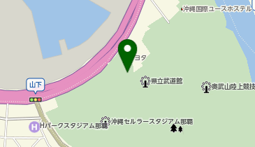 CHARGESPOT(チャージスポット)奥武山公園(武道館)の地図画像