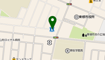 CHARGESPOT(チャージスポット)ローソン 東根市役所前店の地図画像