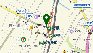 ChargeSPOT セブン-イレブン ハートインJR彦根駅北口店の地図画像