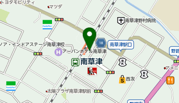 ChargeSPOT セブン-イレブン ハートインJR南草津駅東口店の地図画像