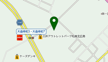 ChargeSPOT セブン-イレブン 北広島三井アウトレットパーク店の地図画像